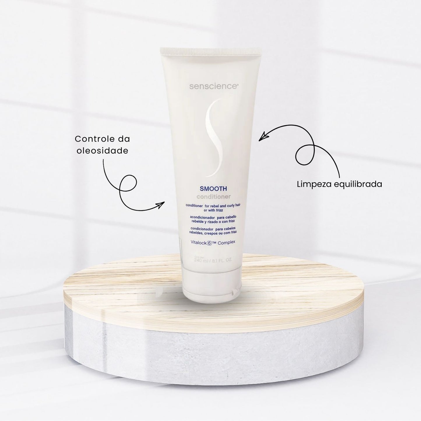 Kit Senscience Smooth Shampoo + Condicionador 240 ml + Inner Restore Intensif 150 ml