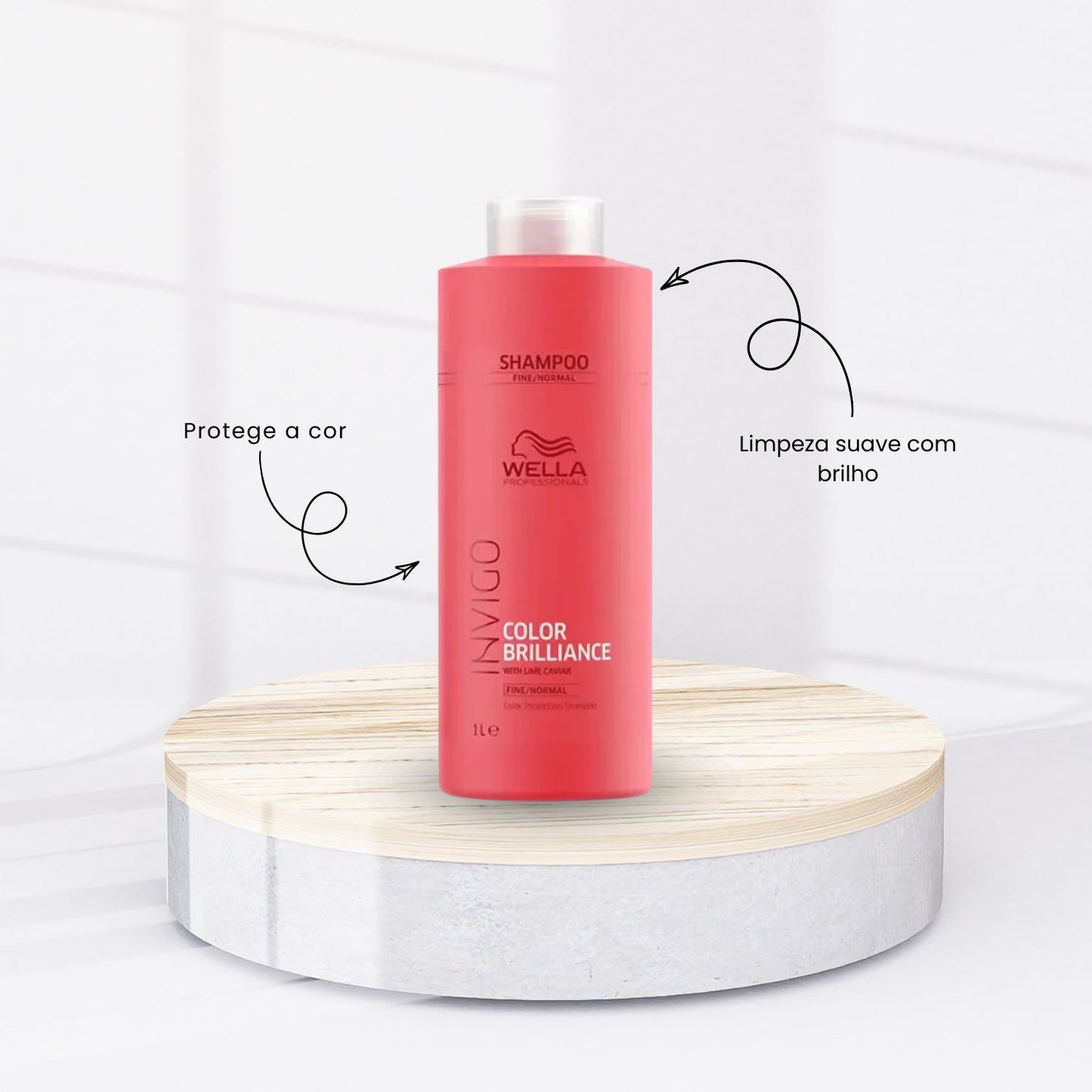 Kit Wella Invigo Color Brilliance Shampoo + Condicionador 1 Litro