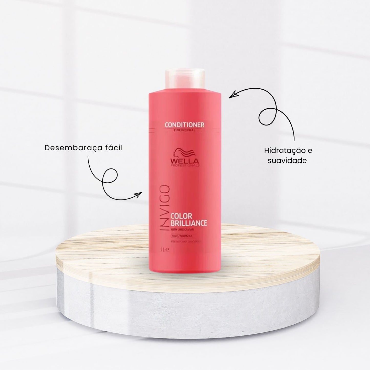 Kit Wella Invigo Color Brilliance Shampoo + Condicionador 1 Litro