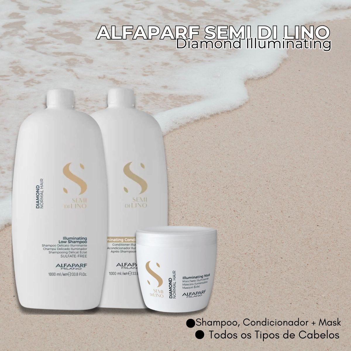 Kit Alfaparf Semi Di Lino Diamond Illuminating Trio Grande