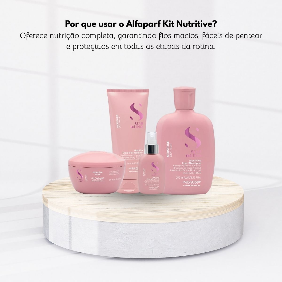 Kit Alfaparf Semi di Lino Moisture Nutritive Completo Pequeno