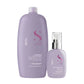 Kit Alfaparf Semi Di Lino Smoothing Rebel Hair Shampoo 1 Litro + Leave-In Cream 125 ml