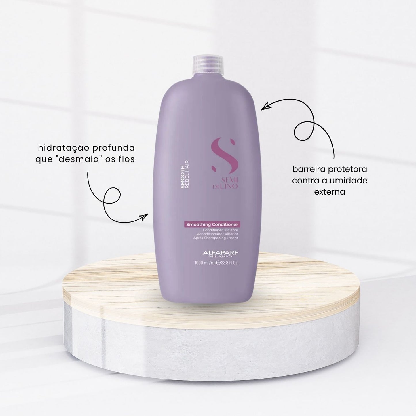 Kit Alfaparf Semi Di Lino Smoothing Rebel Hair Completo Grande