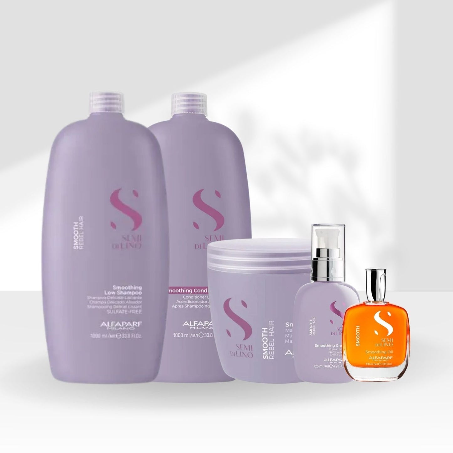 Kit Alfaparf Semi Di Lino Smoothing Rebel Hair Completo Grande