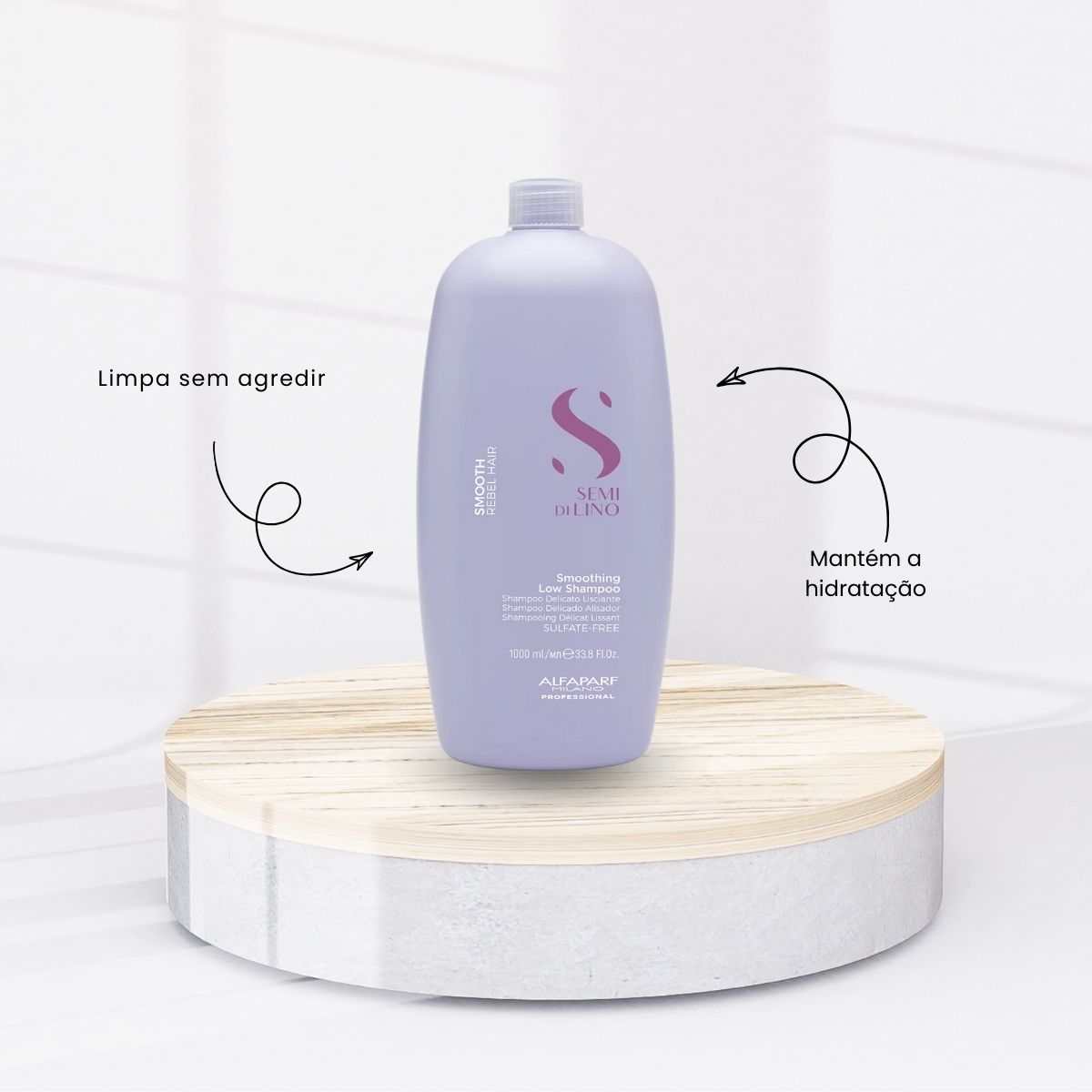 Kit Alfaparf Semi Di Lino Smoothing Rebel Hair Trio Grande