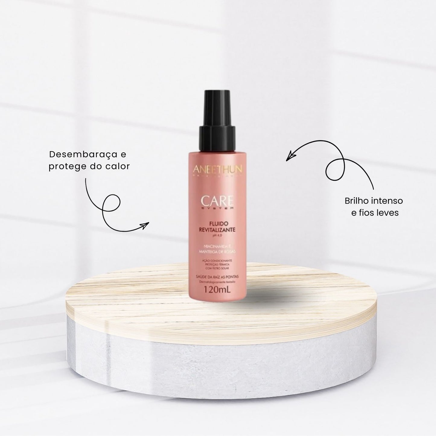 Kit Aneethun Care Shampoo 300 ml + Fluido 120 ml + Máscara 250 g
