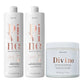 Kit Braé Divine Shampoo + Condicionador 1 Litro + Máscara 500 g