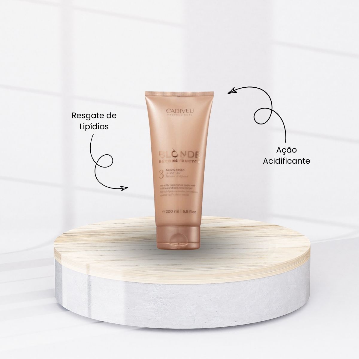 Máscara Cadiveu Blonde Reconstructor Acidic 200 ml