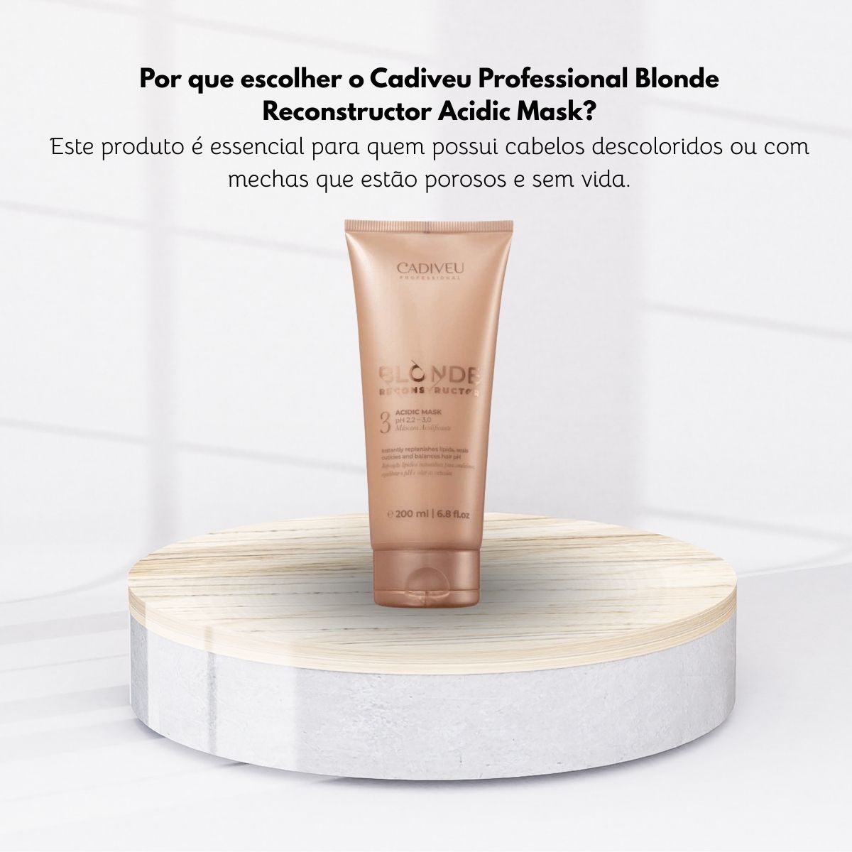 Máscara Cadiveu Blonde Reconstructor Acidic 200 ml