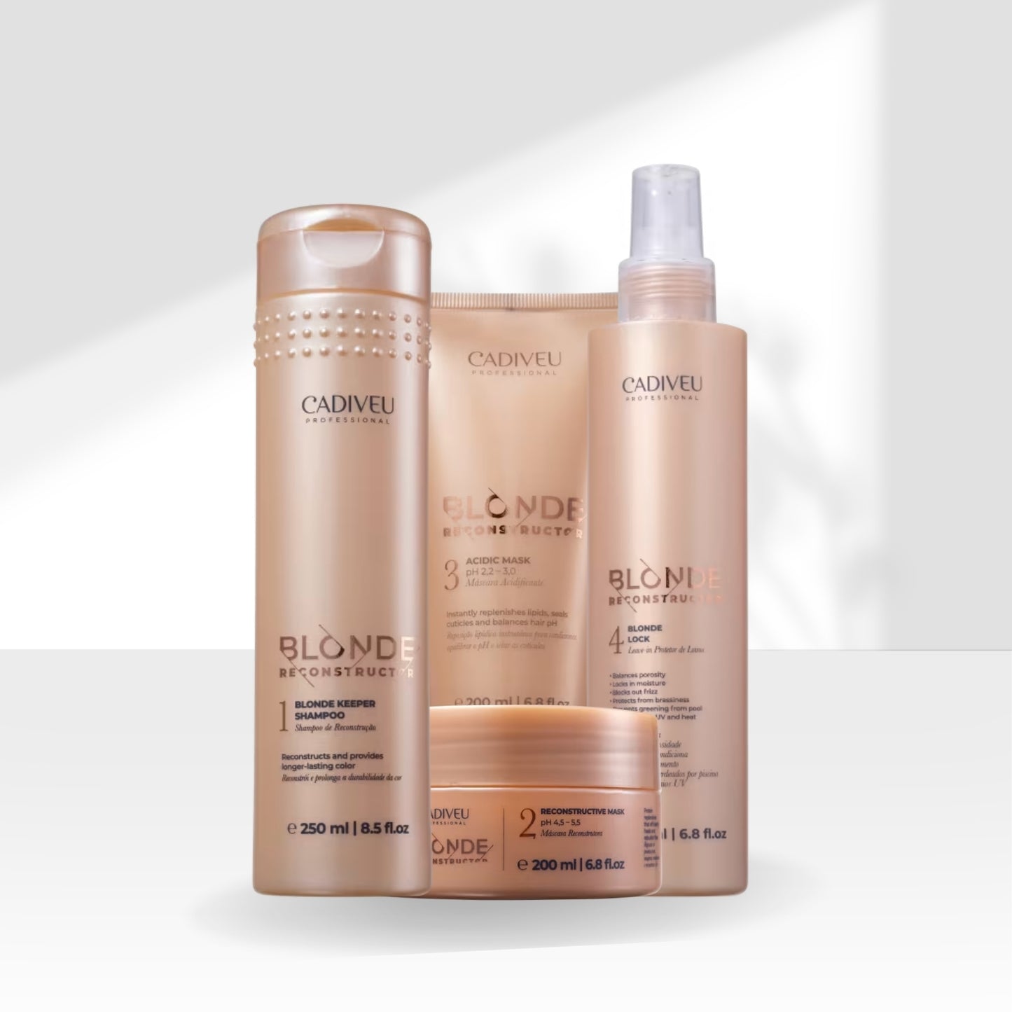 Kit Cadiveu Blonde Reconstructor Completo (4 produtos)