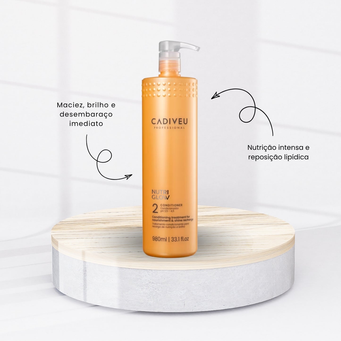 Condicionador Cadiveu Nutri Glow 980 ml