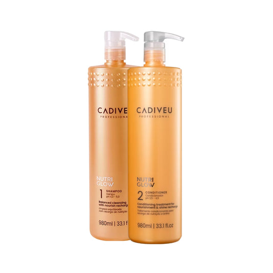 Kit Cadiveu Nutri Glow Shampoo 980 ml + Condicionador 980 ml