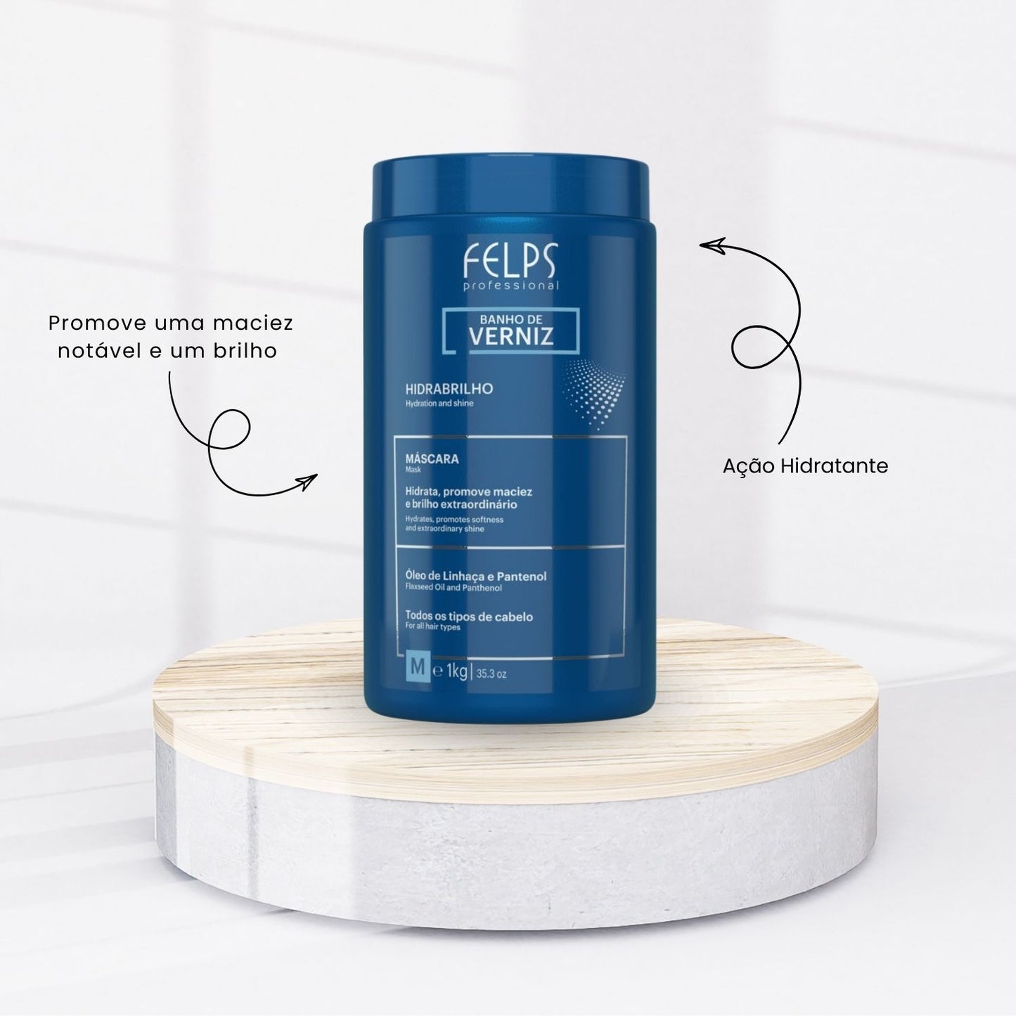 Kit Felps Cronograma Lumiforce (S.O.S.+ Banho de Verniz 2 x 1 Litro)