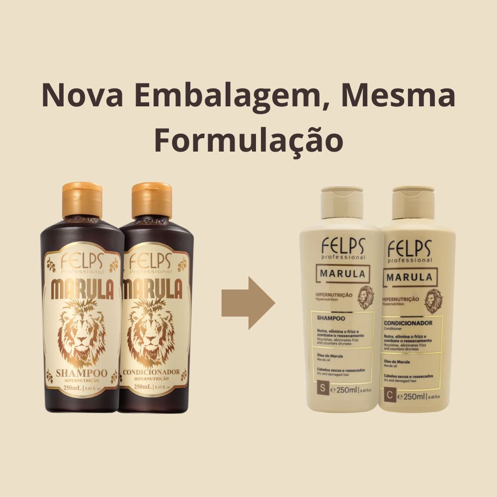 Kit Felps Marula Shampoo + Condicionador (2x250 ml)