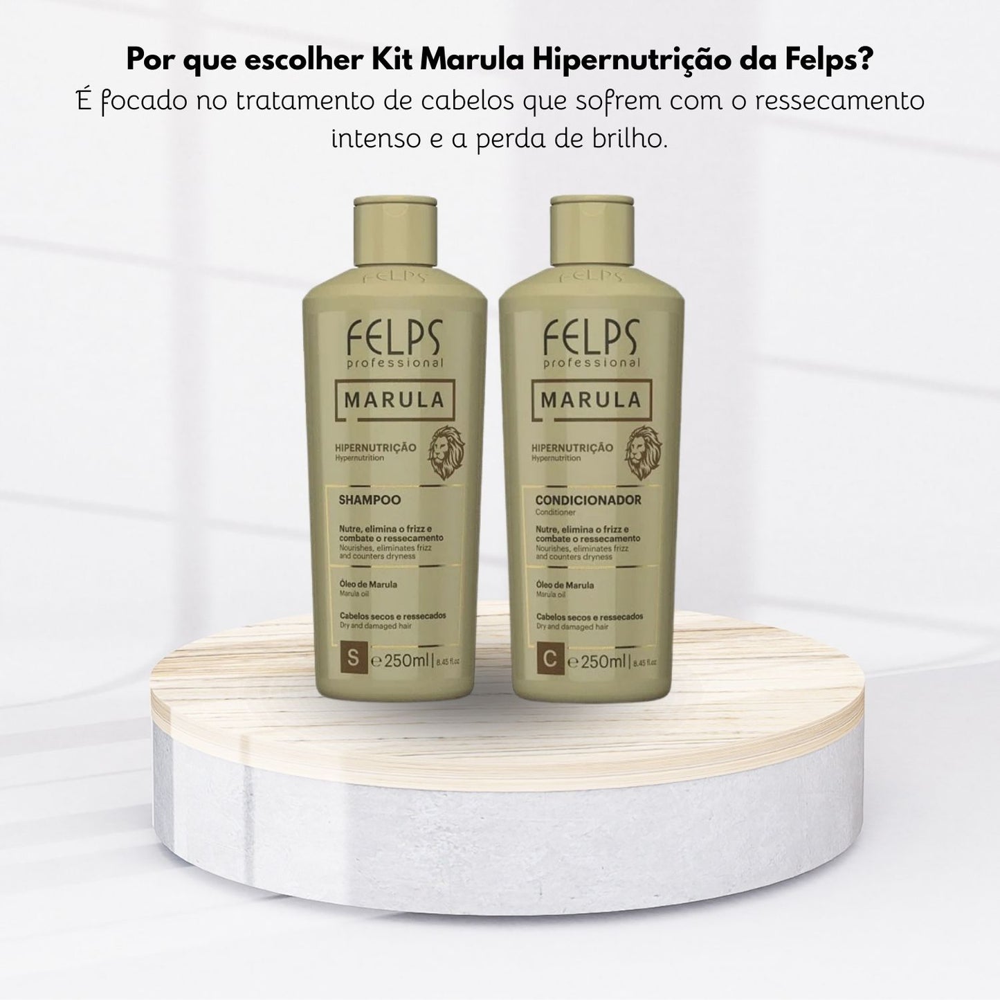 Kit Felps Marula Shampoo + Condicionador (2x250 ml)