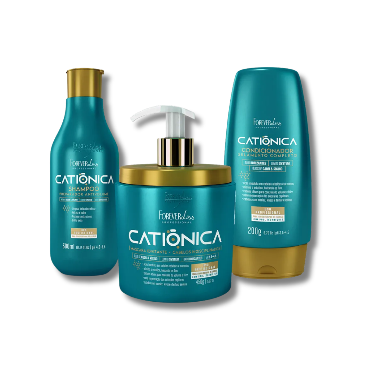 Kit Forever Liss Catiônica Completo