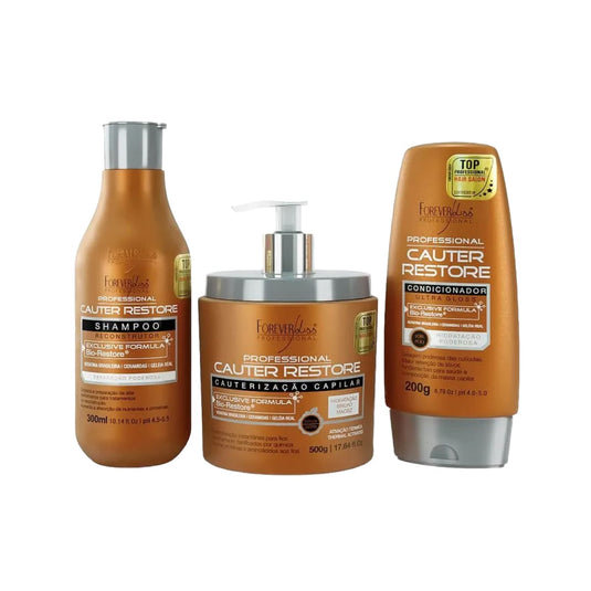 Kit Forever Liss Cauter Restore Completo