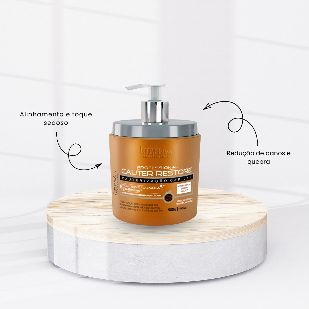 Kit Forever Liss Cauter Restore Completo