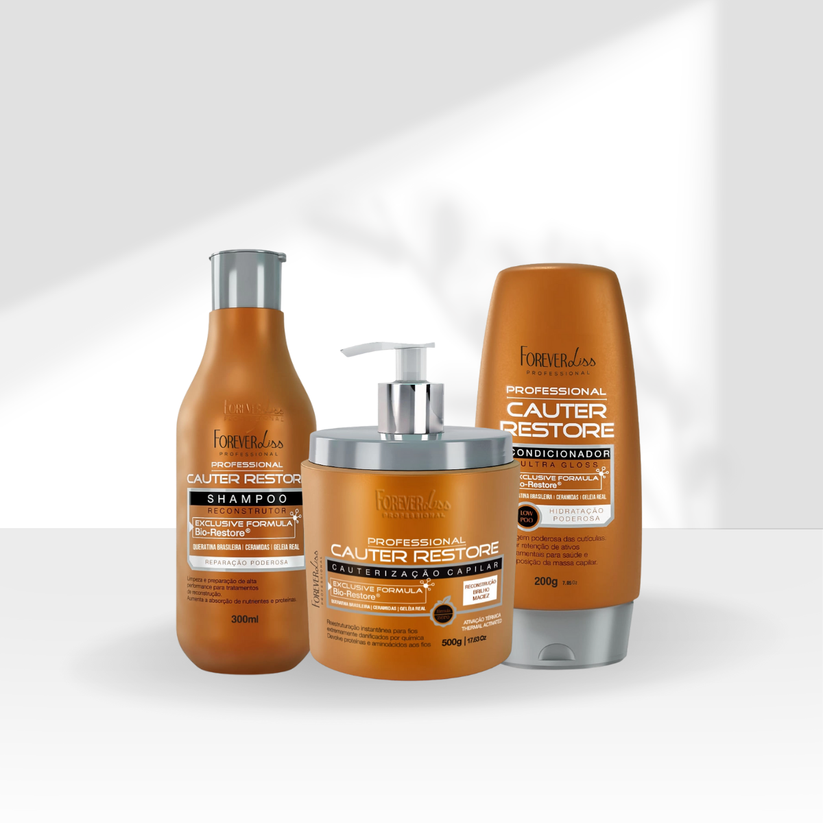 Kit Forever Liss Cauter Restore Completo