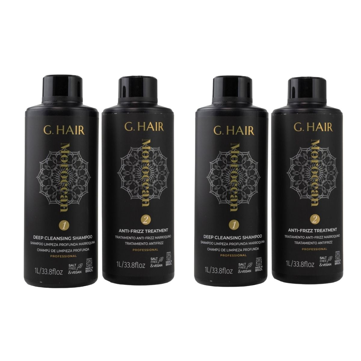 Kit G.Hair Escova Progressiva Marroquina 2 (2 x 1 Litro)