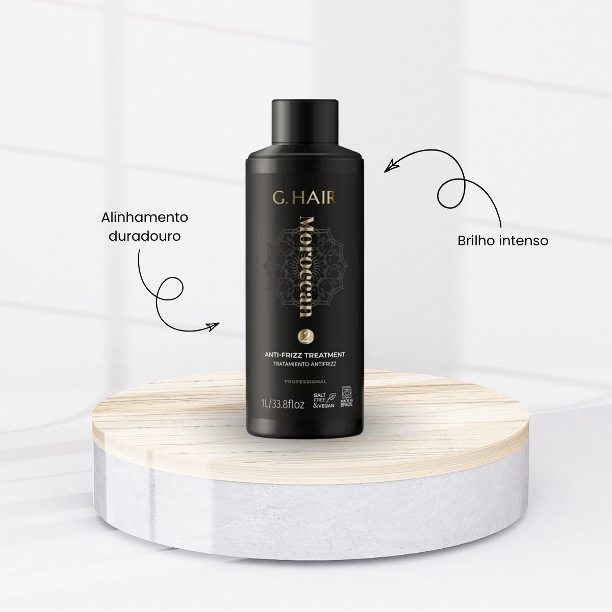 Kit G.Hair Escova Progressiva Marroquina 2 (2 x 1 Litro)