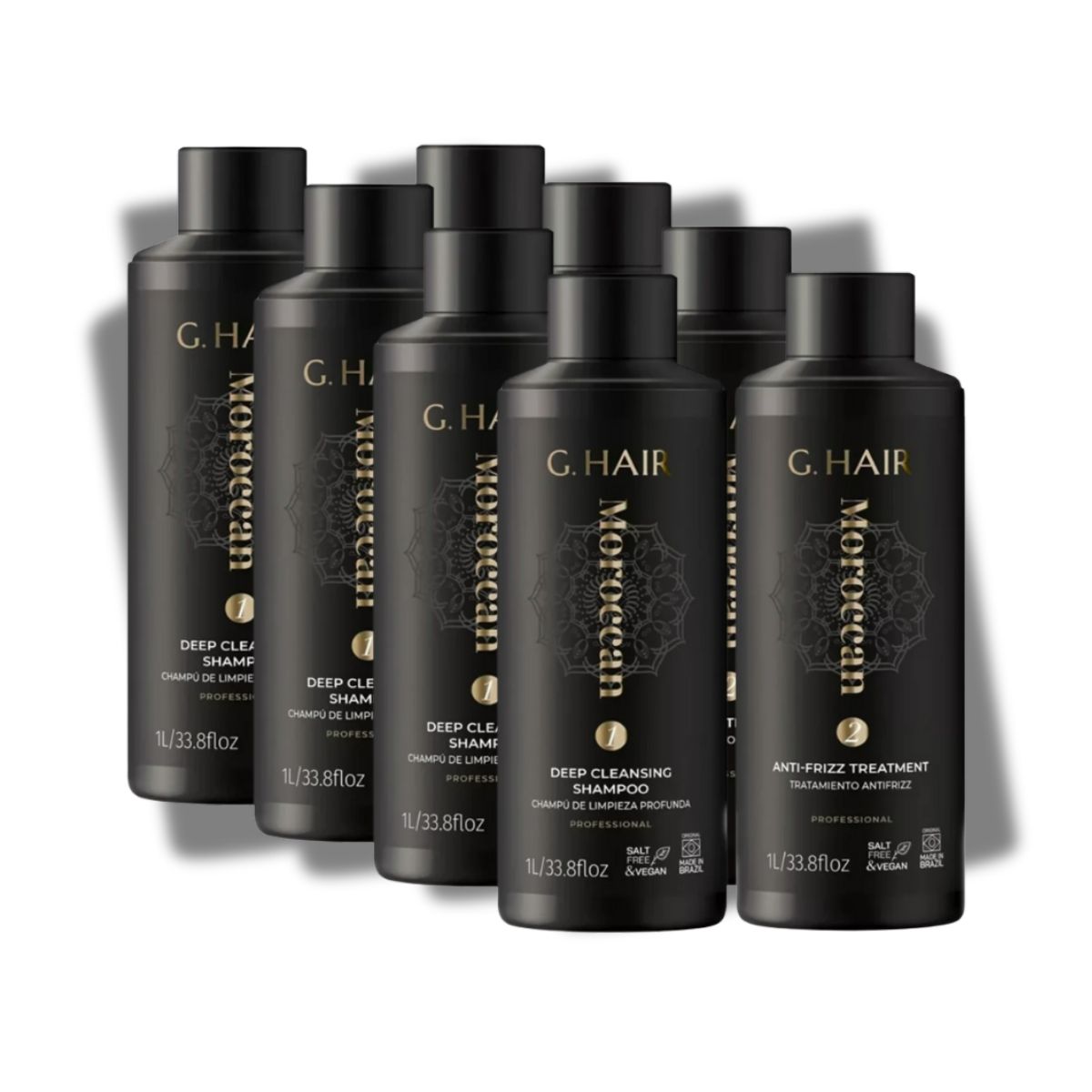 Kit G.Hair Escova Progressiva Marroquina 4 (2 x 1 Litro)