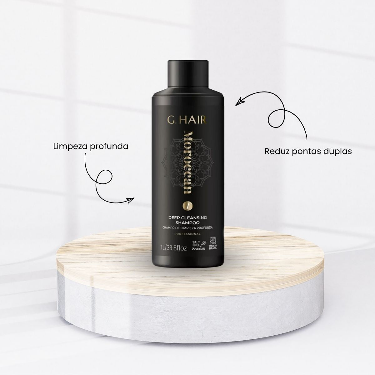 Kit G.Hair Escova Progressiva Marroquina 5 (2 x 1 Litro)
