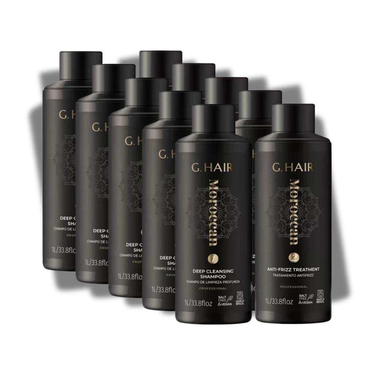 Kit G.Hair Escova Progressiva Marroquina 5 (2 x 1 Litro)