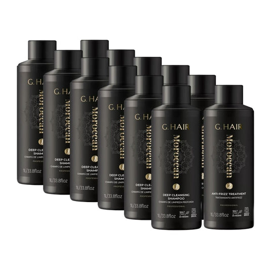 Kit G.Hair Escova Progressiva Marroquina 6 (2 x 1 Litro)