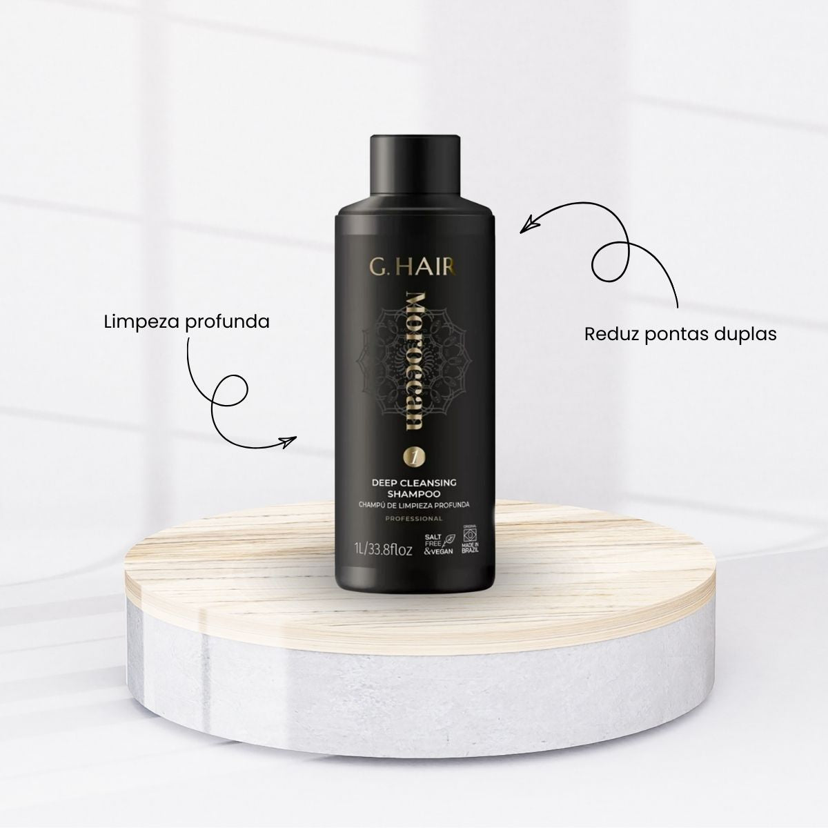 Kit G.Hair Escova Progressiva Marroquina 6 (2 x 1 Litro)