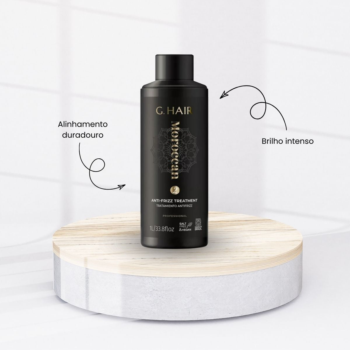 Kit G.Hair Escova Progressiva Marroquina 6 (2 x 1 Litro)