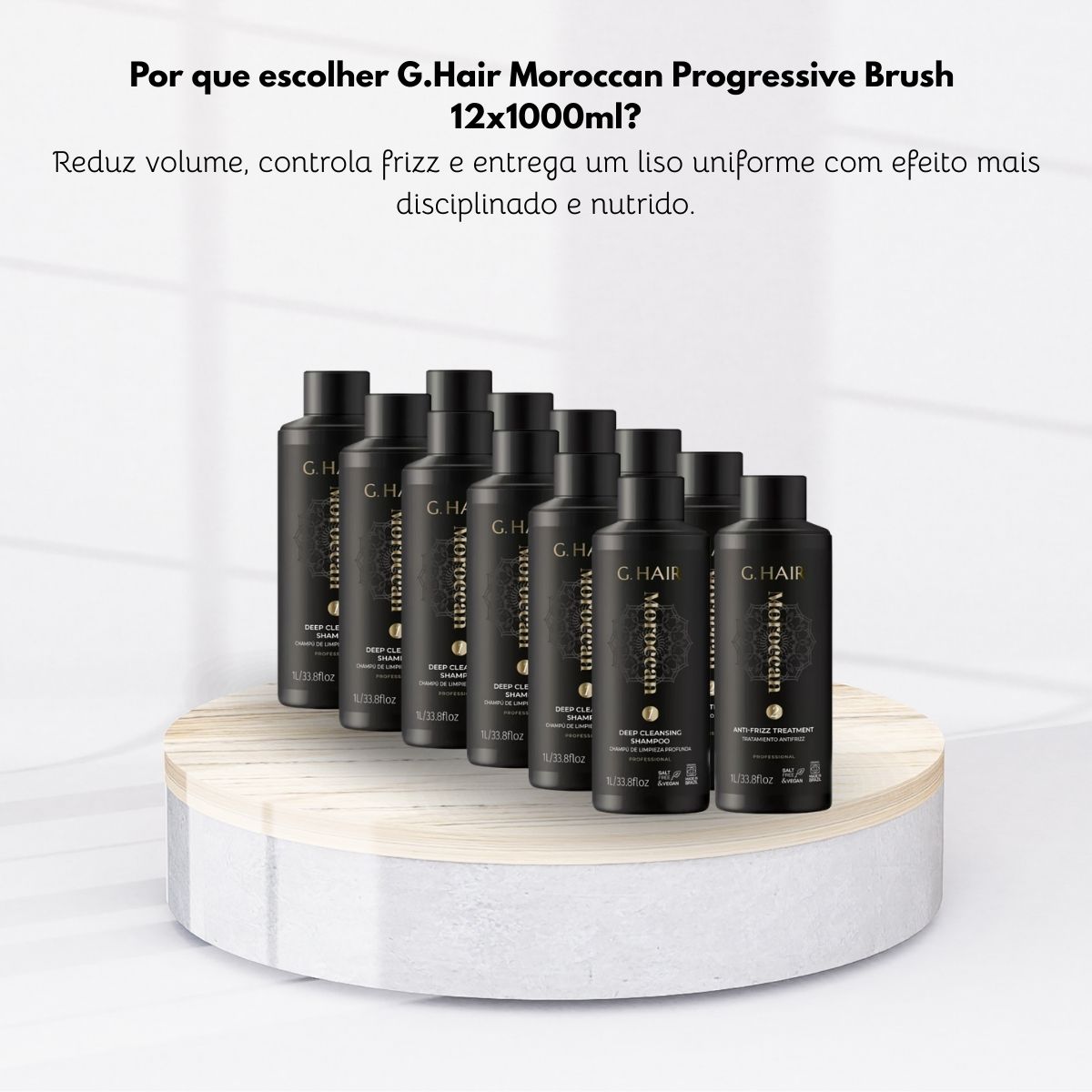 Kit G.Hair Escova Progressiva Marroquina 6 (2 x 1 Litro)
