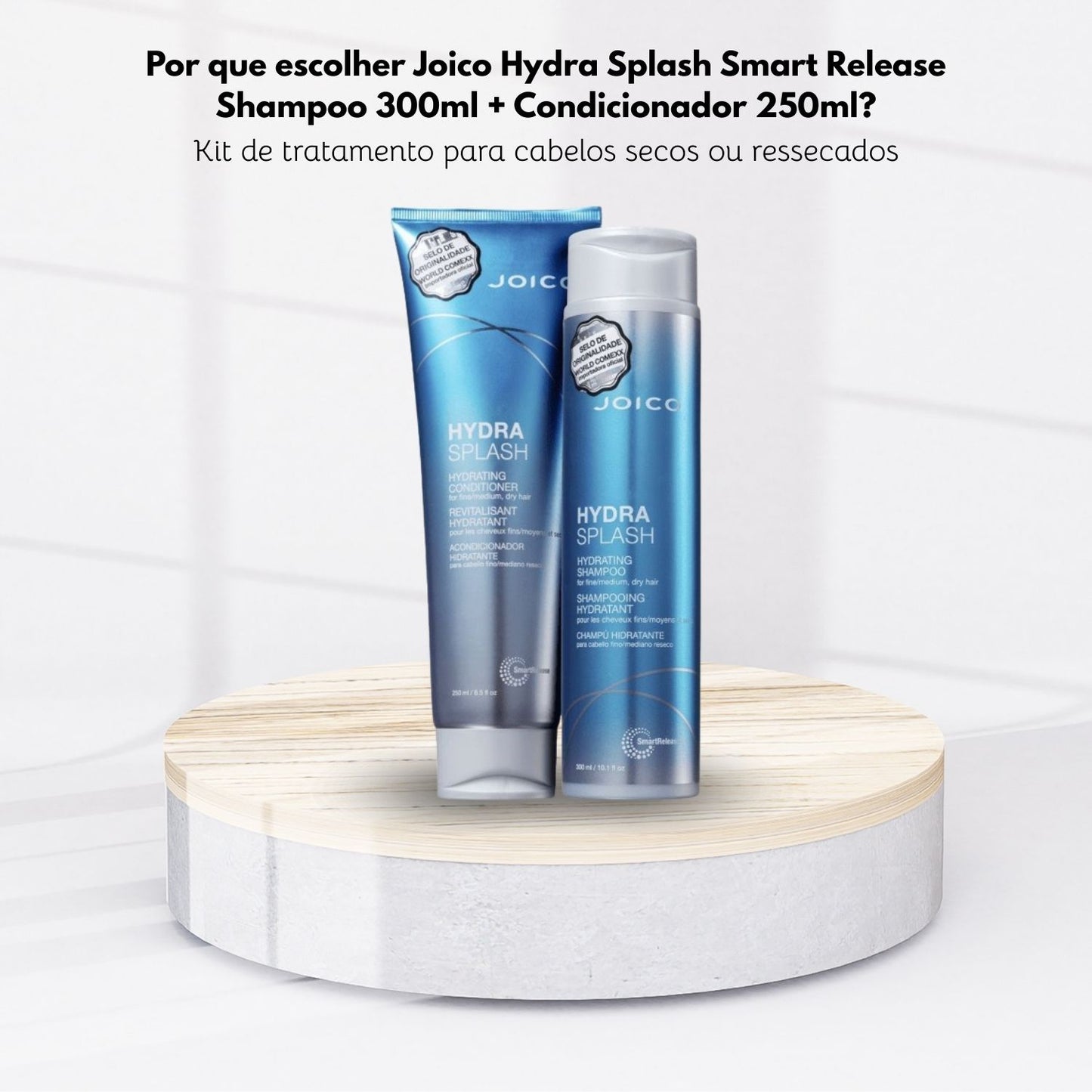 Kit Joico Hydra Splash Smart Release Shampoo 300 ml + Condicionador 250 ml