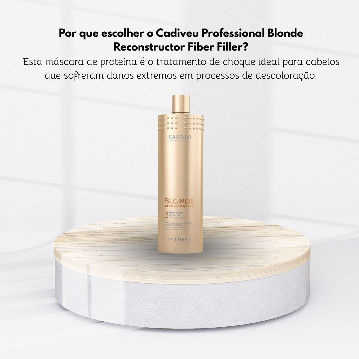 Máscara Cadiveu Blonde Reconstructor de Proteína Fiber Filler 1 Litro