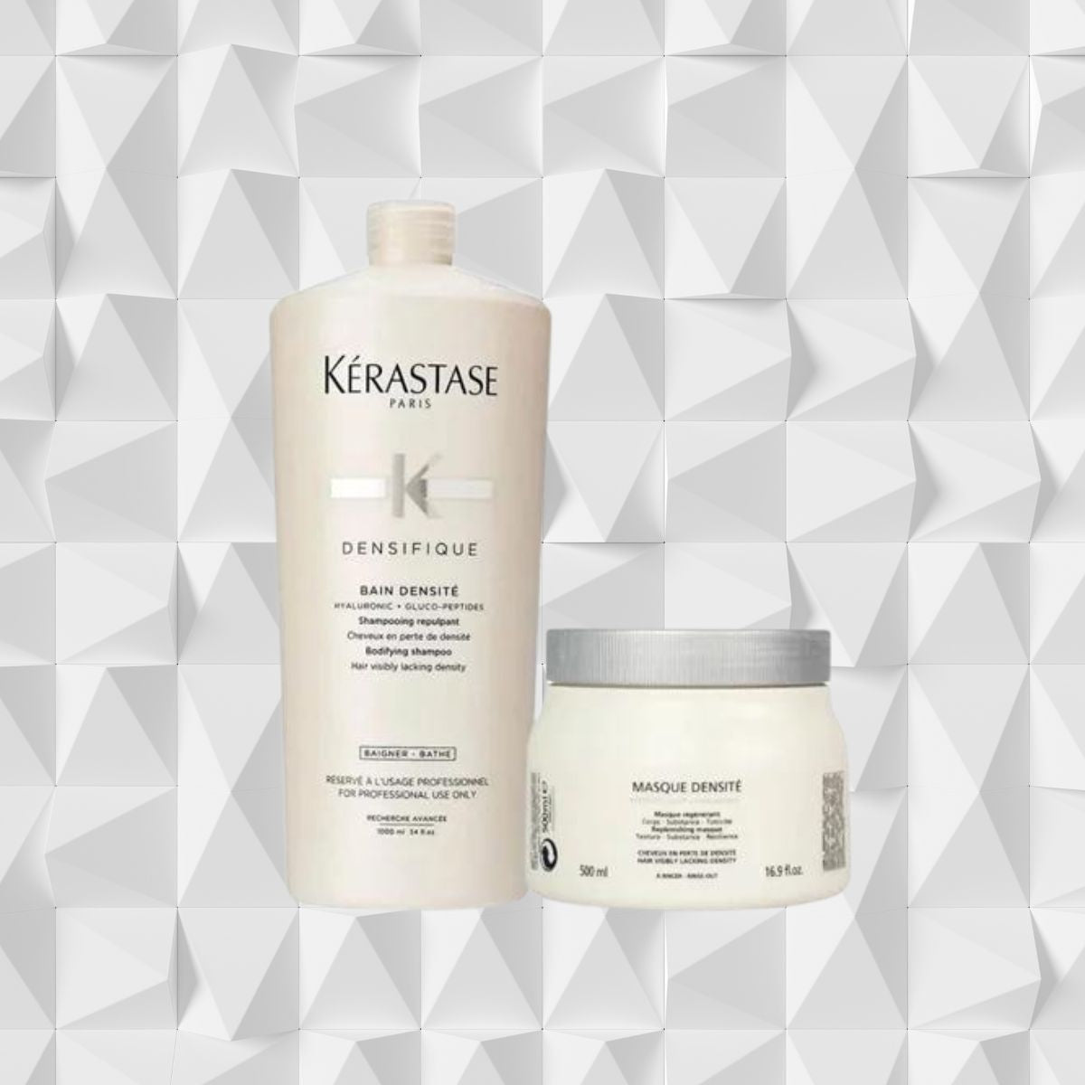 Kit Kérastase Densifique Densité Shampoo 1 Litro + Máscara Densité 500 ml