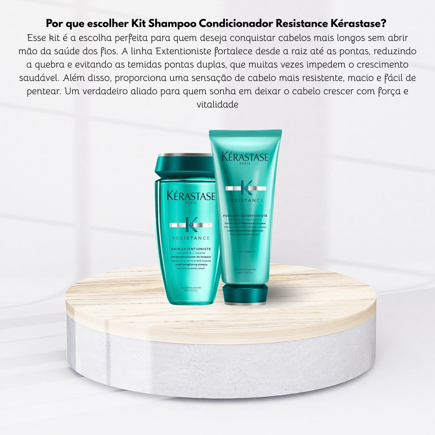 Kit Kérastase Résistance Extentioniste Shampoo 250 ml + Condicionador 200 ml