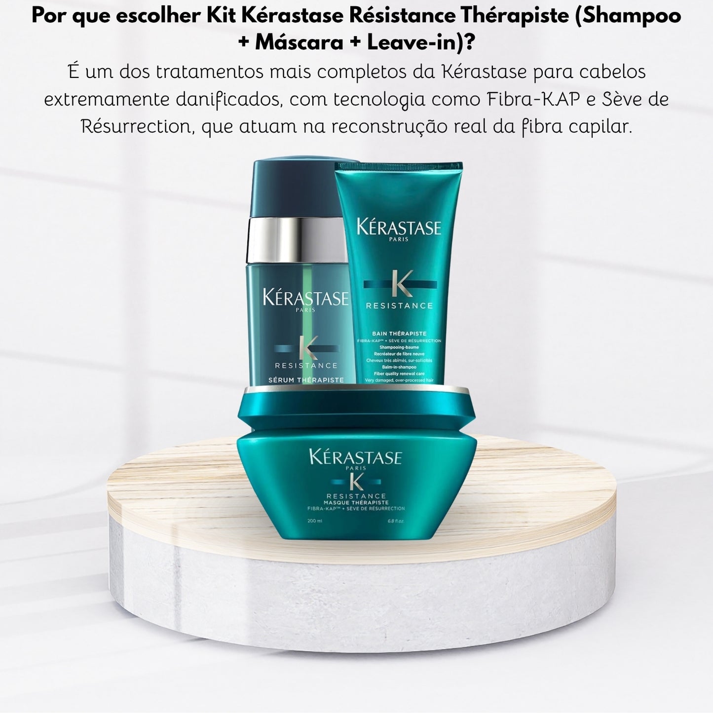 Kit Kérastase Résistance Thérapiste (Shampoo + Máscara + Leave-in)