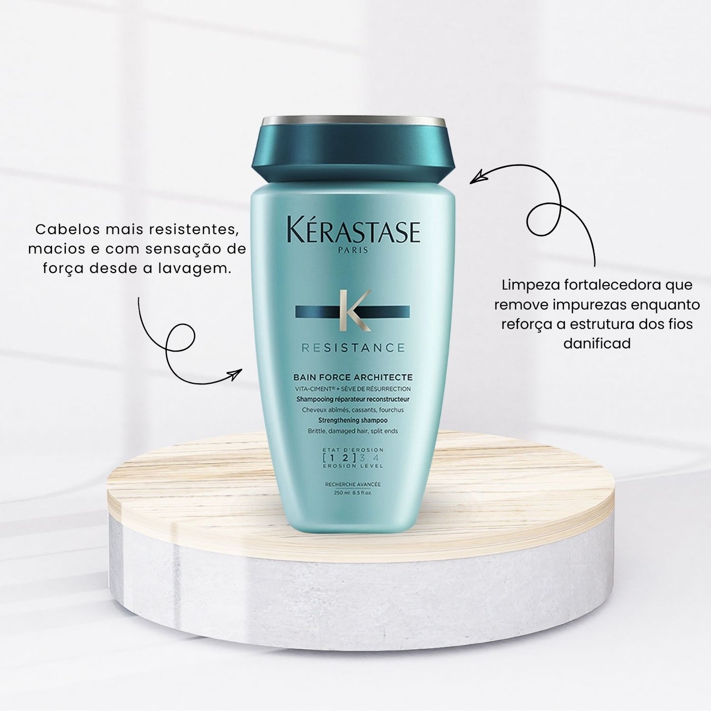 Shampoo Kérastase Résistance Bain Force Architecte 250 ml