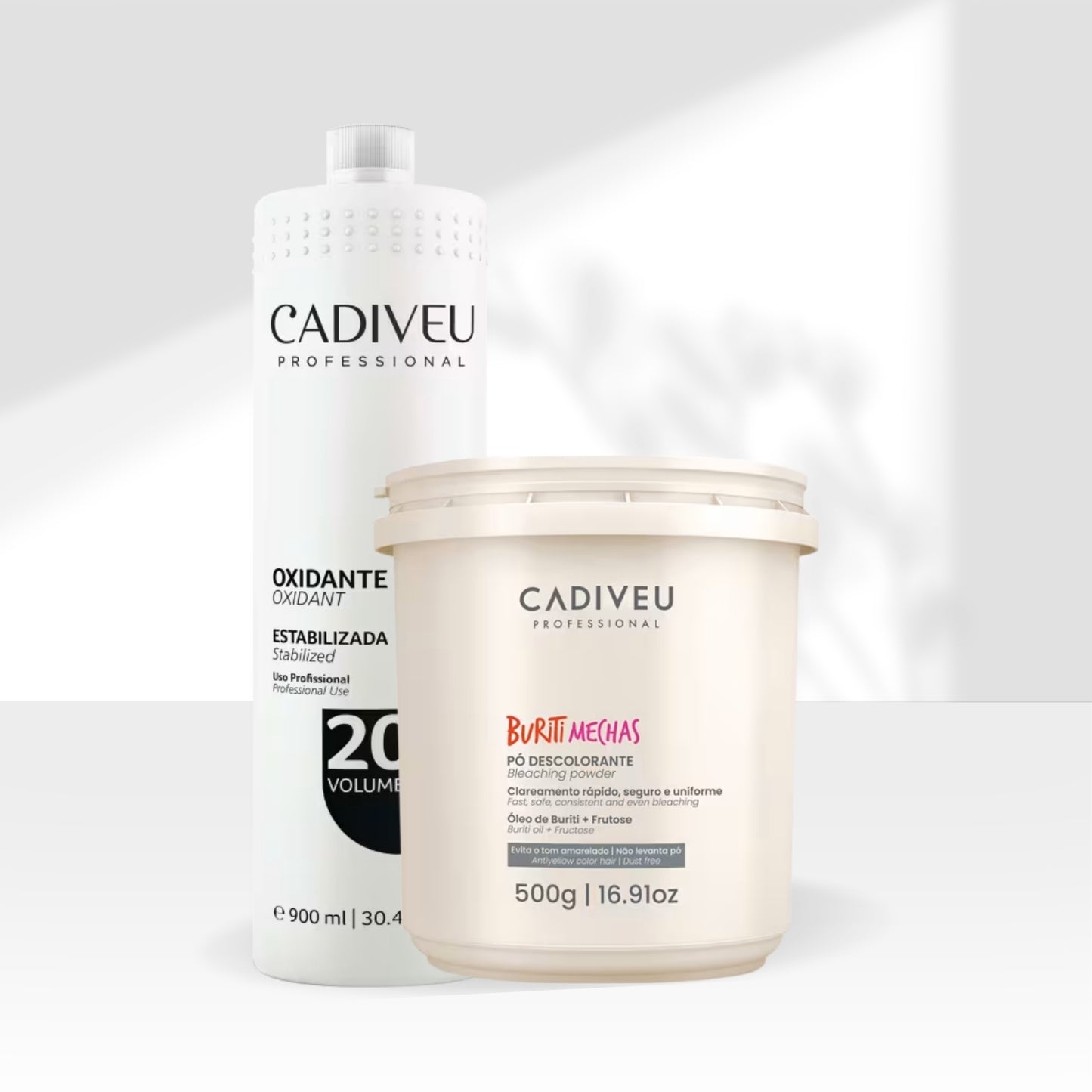 Kit Cadiveu Buriti Mechas Pó Descolorante 500 g + OX 20 Volume 900 ml