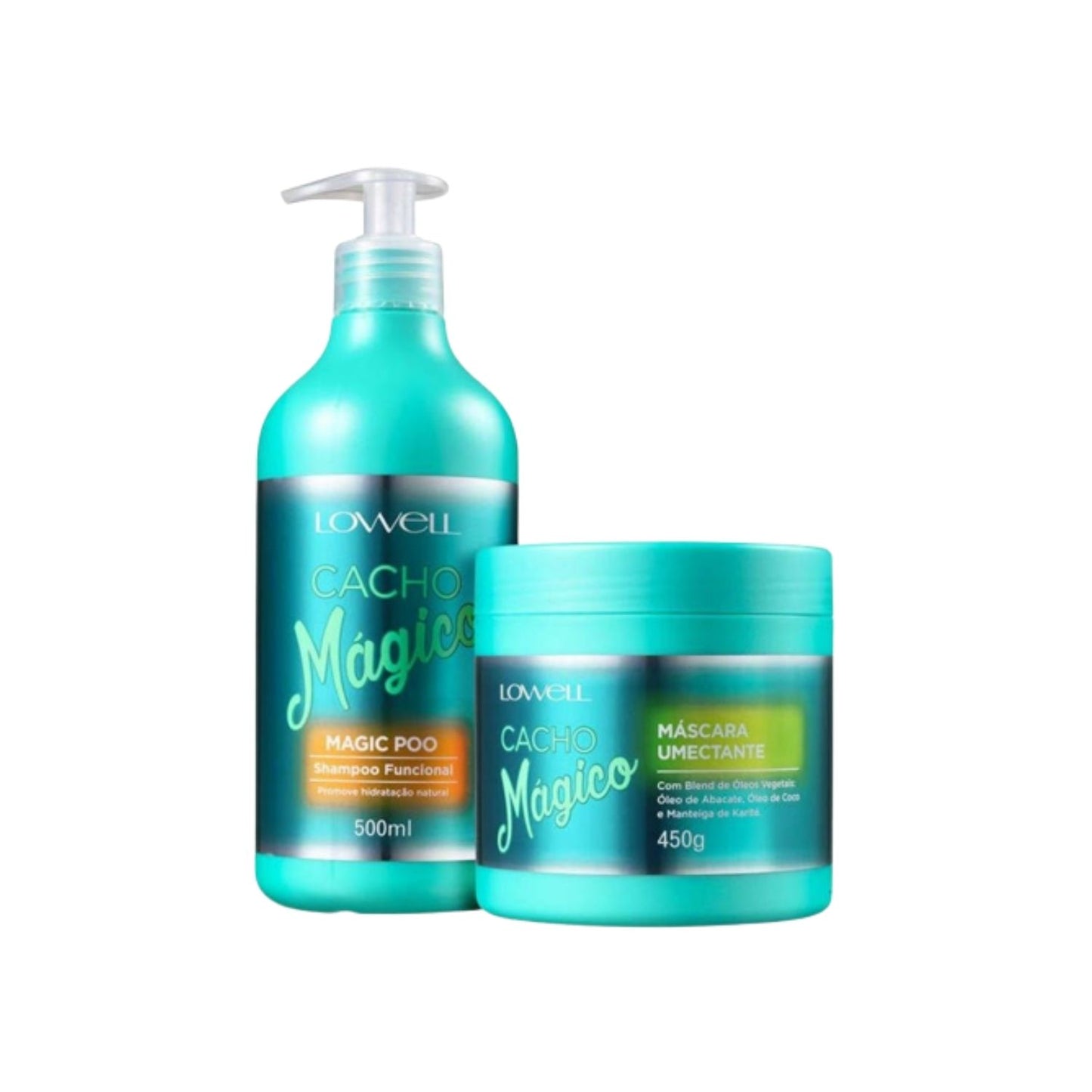 Kit Lowell Cacho Mágico Shampoo 500 ml + Máscara 450 g