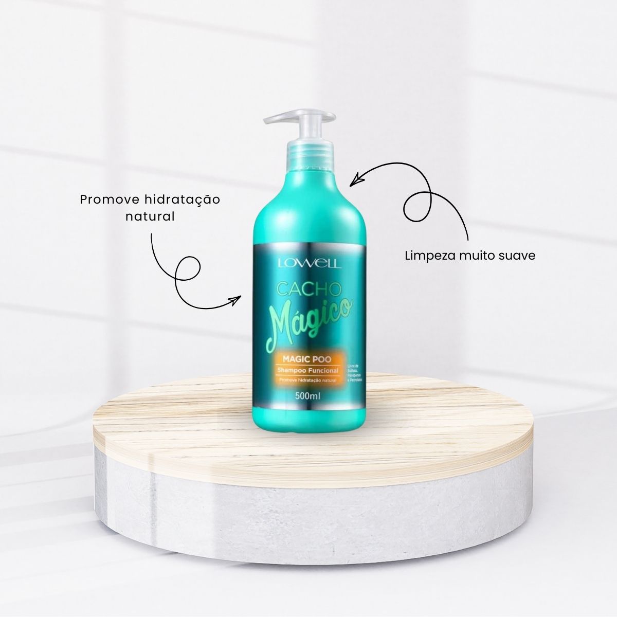 Kit Lowell Cacho Mágico Shampoo 500 ml + Máscara 450 g + Ativador 500 ml