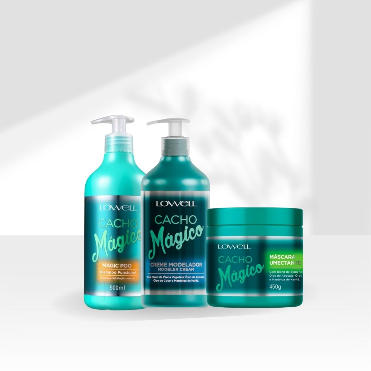 Kit Lowell Cacho Mágico Shampoo 500 ml + Máscara 450 g + Ativador 500 ml