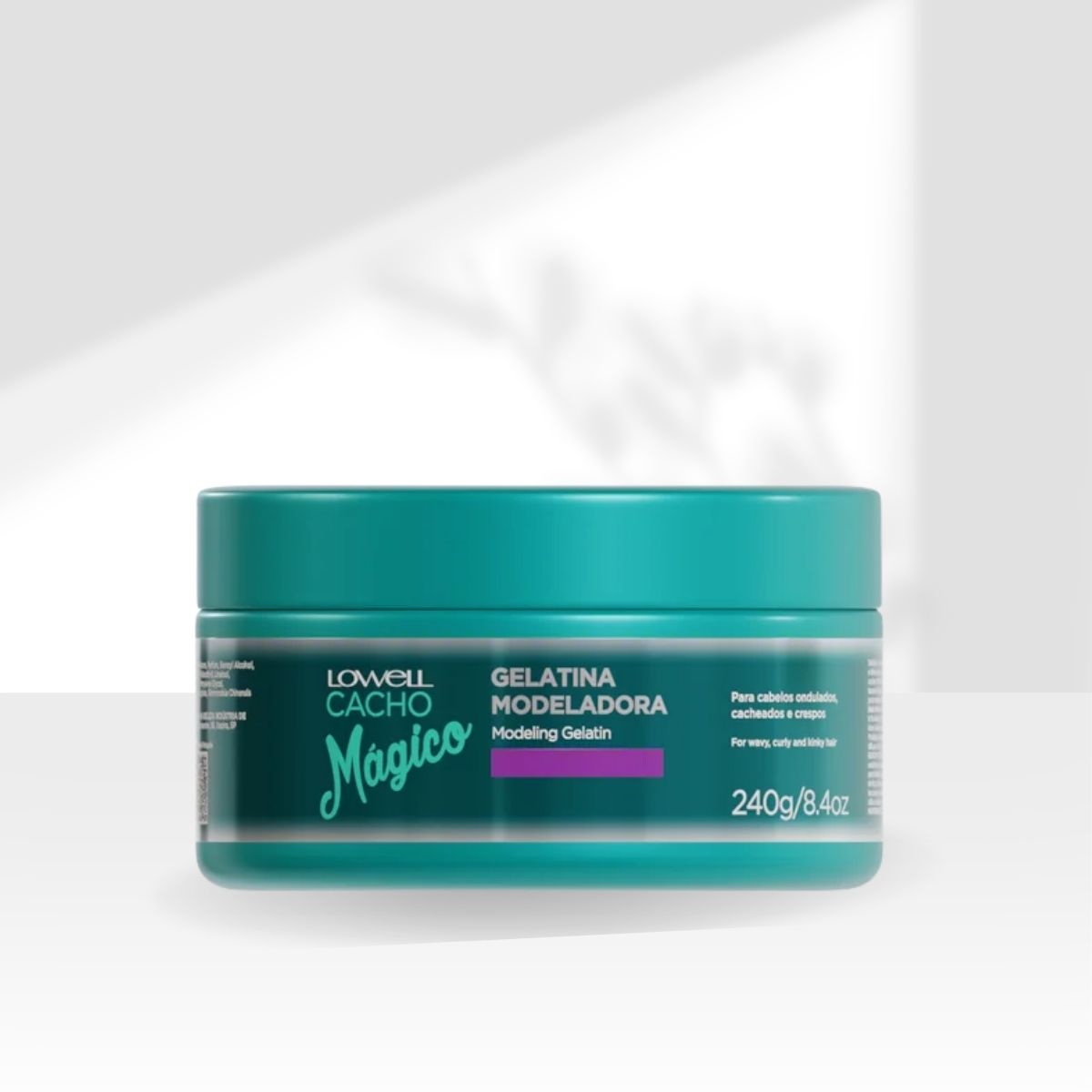 Lowell Cacho Mágico Super Modeladora Gelatina Ativadora de Cachos 240 g