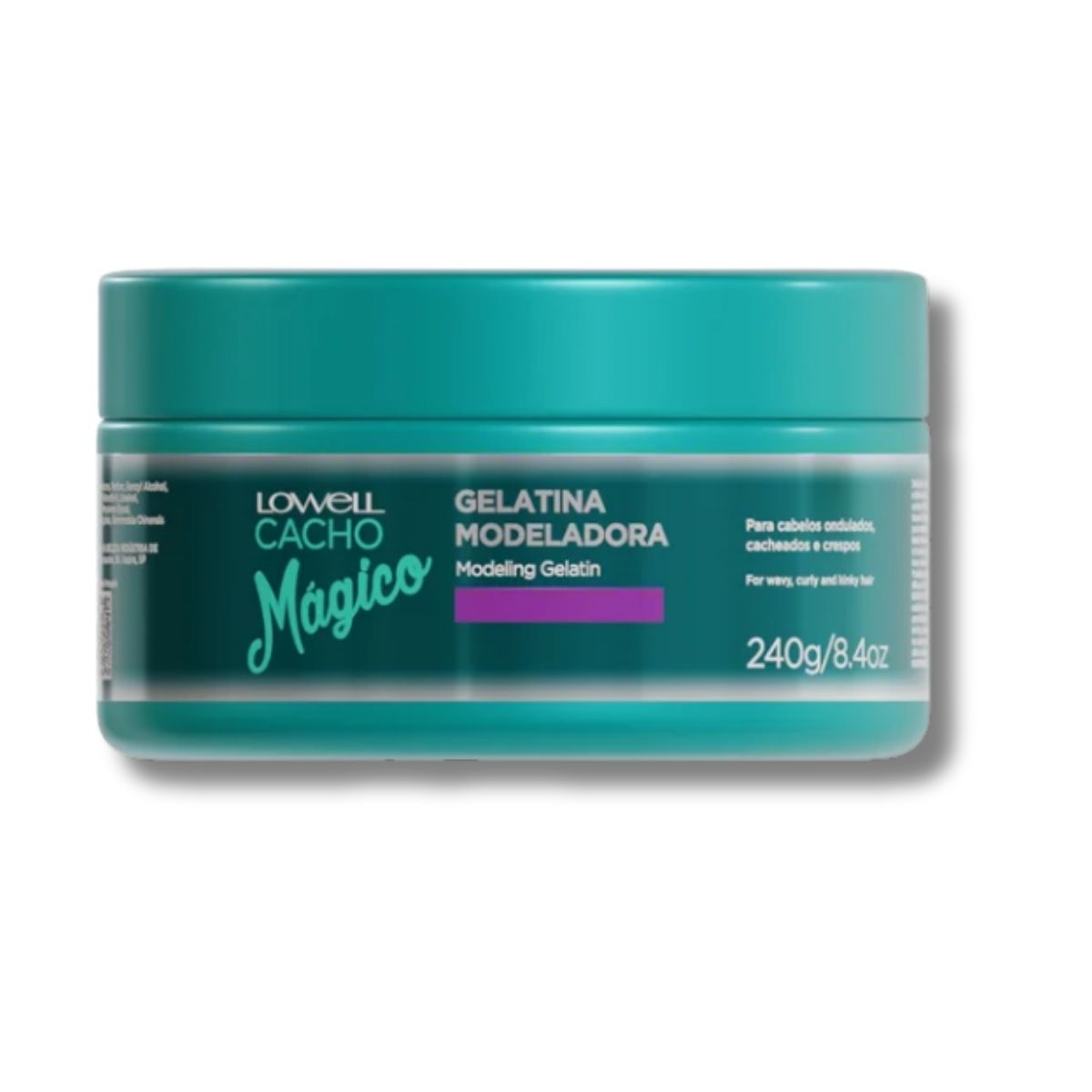 Lowell Cacho Mágico Super Modeladora Gelatina Ativadora de Cachos 240 g