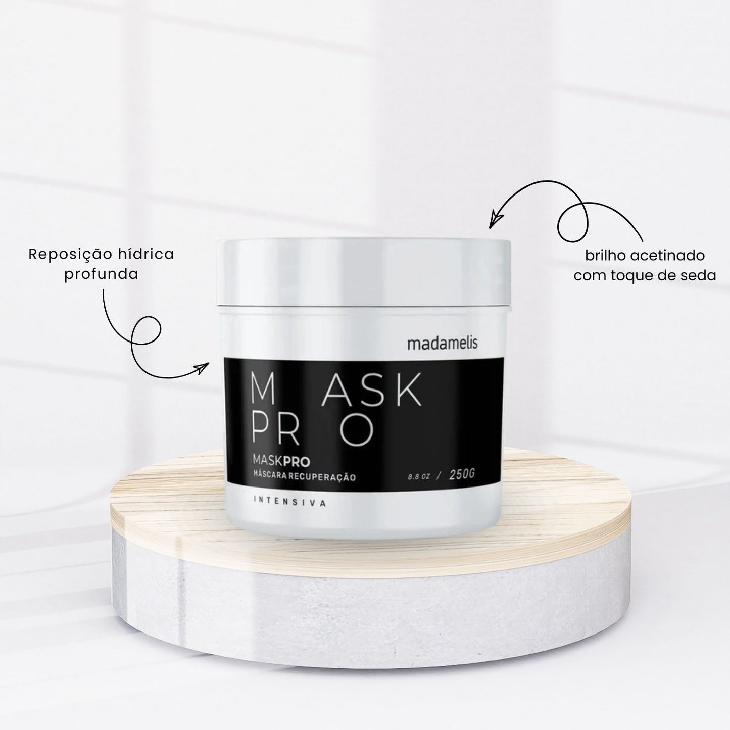 Kit Madamelis Pro Mask Control Máscara Capilar (3 x 1 Kg)