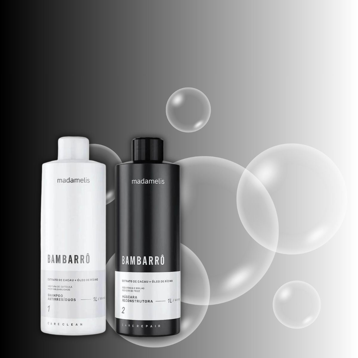 Kit Madamelis Bambarro Escova Progressiva 3 (2 X 1 Litro)