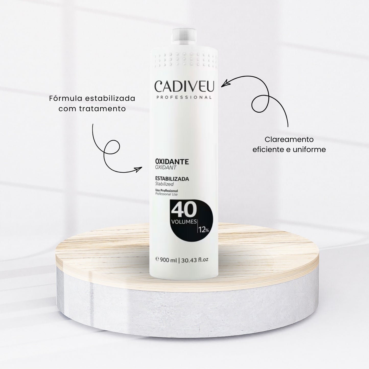 Kit Cadiveu Buriti Mechas Pó Descolorante 500 g + OX 40 Volume 900 ml