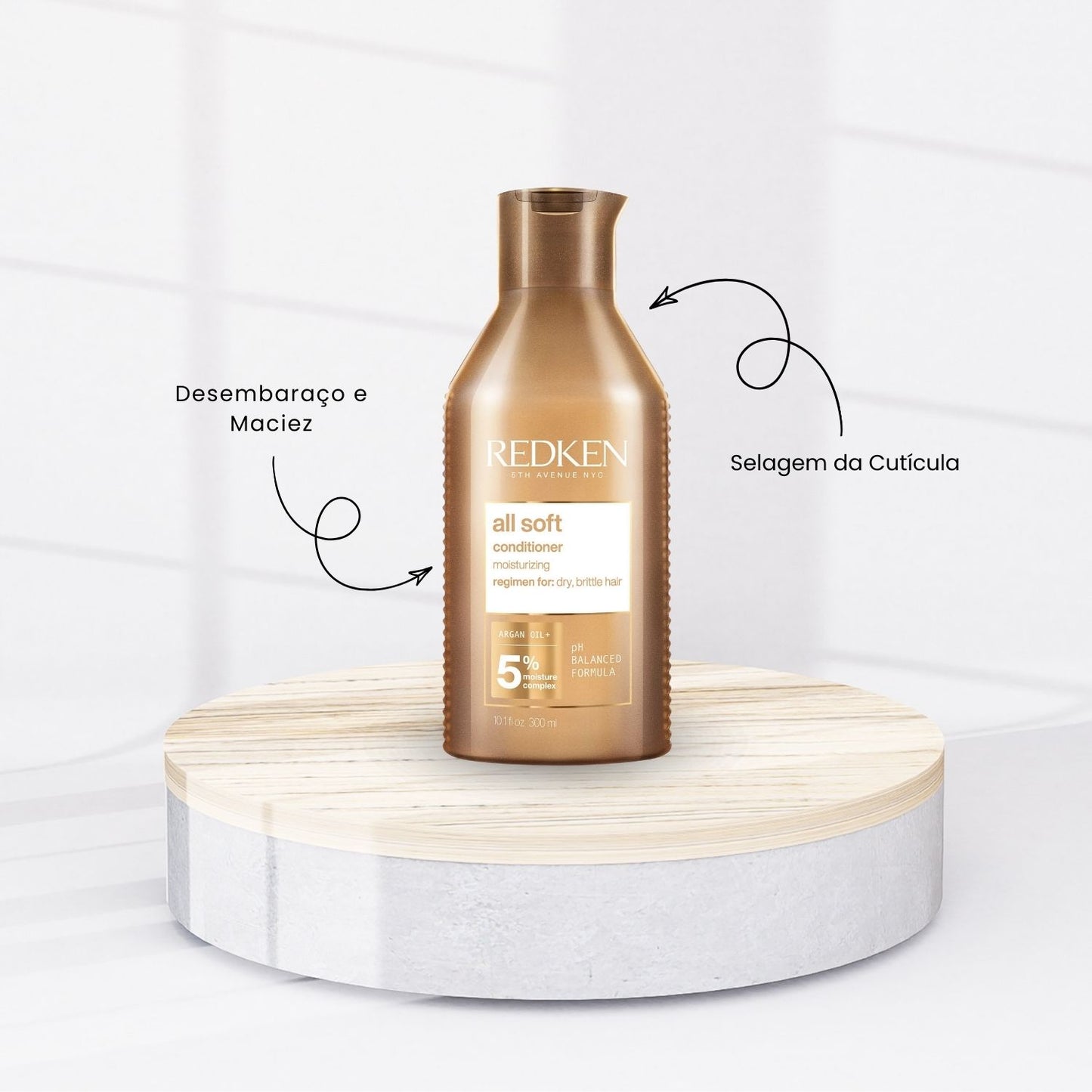 Kit Redken All Soft Shampoo + Condicionador 300 ml + Máscara 250 ml