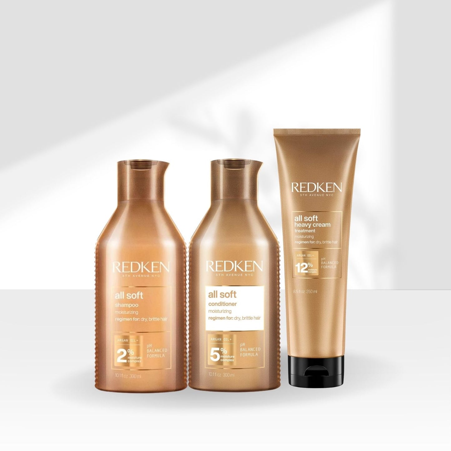 Kit Redken All Soft Shampoo + Condicionador 300 ml + Máscara 250 ml
