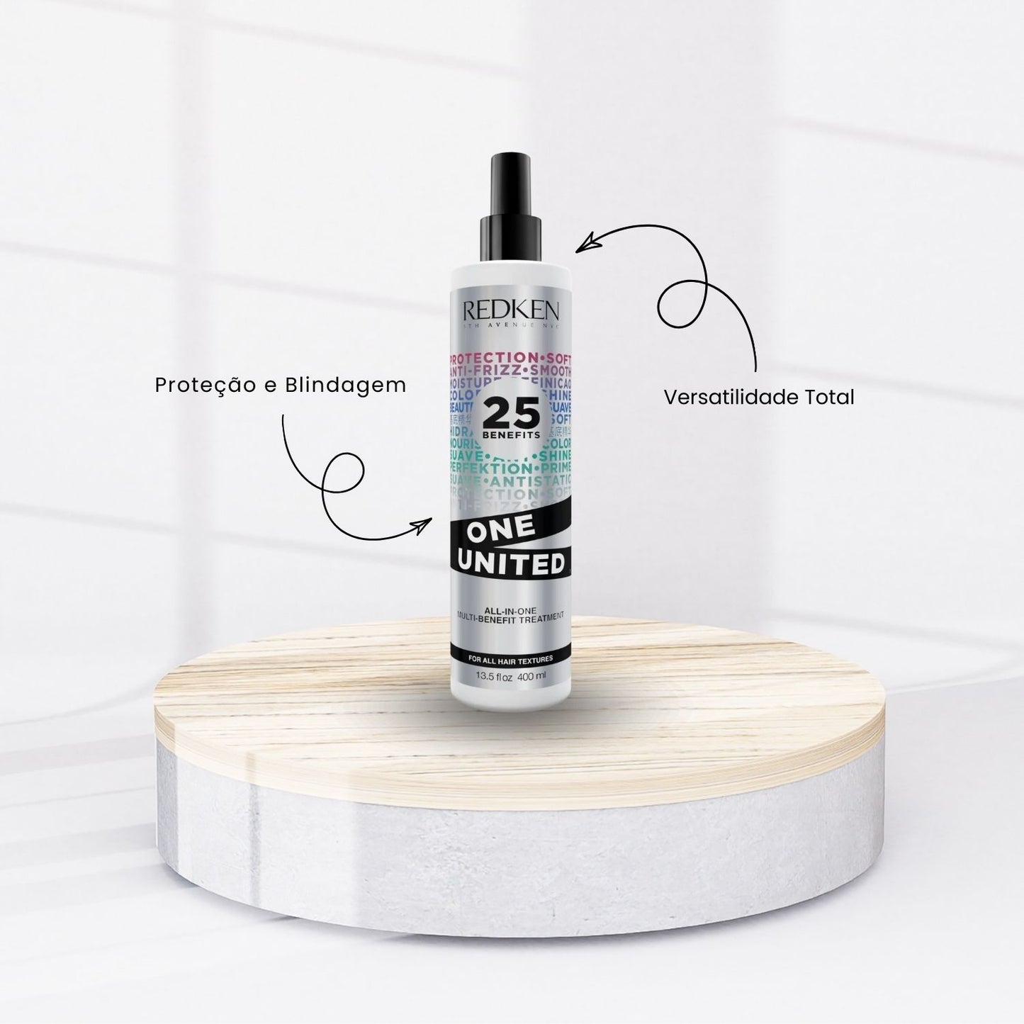 Kit Redken Extreme Shampoo + Condicionador 1 Litro + Redken One United 25 Benefits Leave-in 400 ml